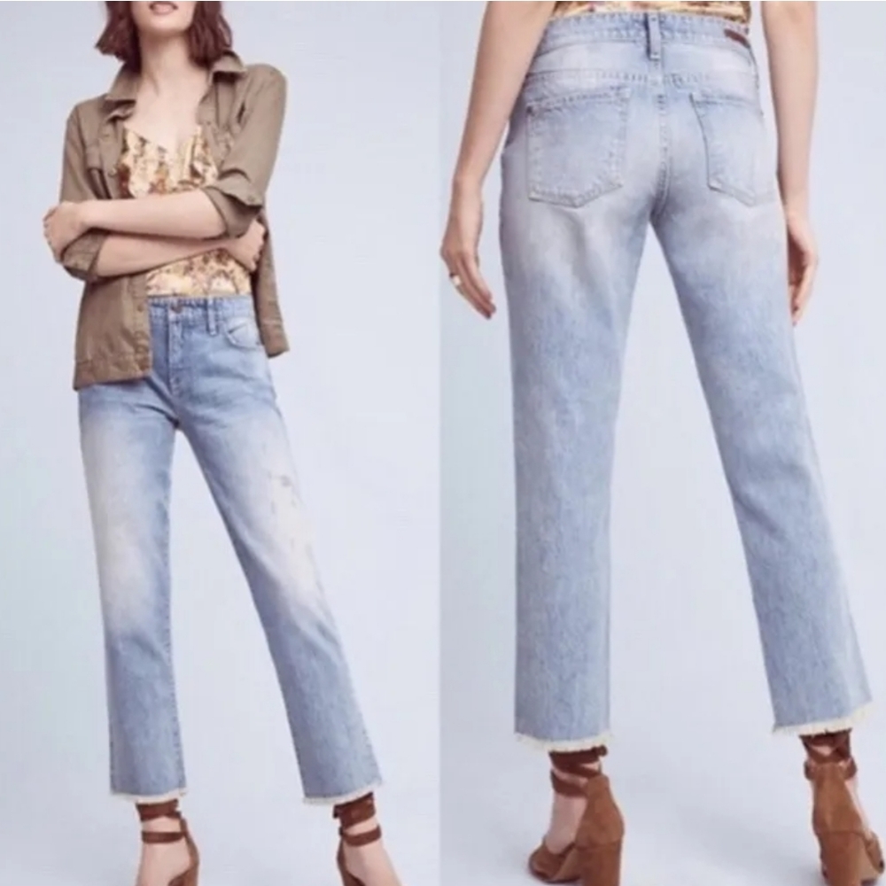 Pilcro and the Letterpress Sz‎ 27 Hyphen blue Jeans Boyfriend Distressed Raw Hem